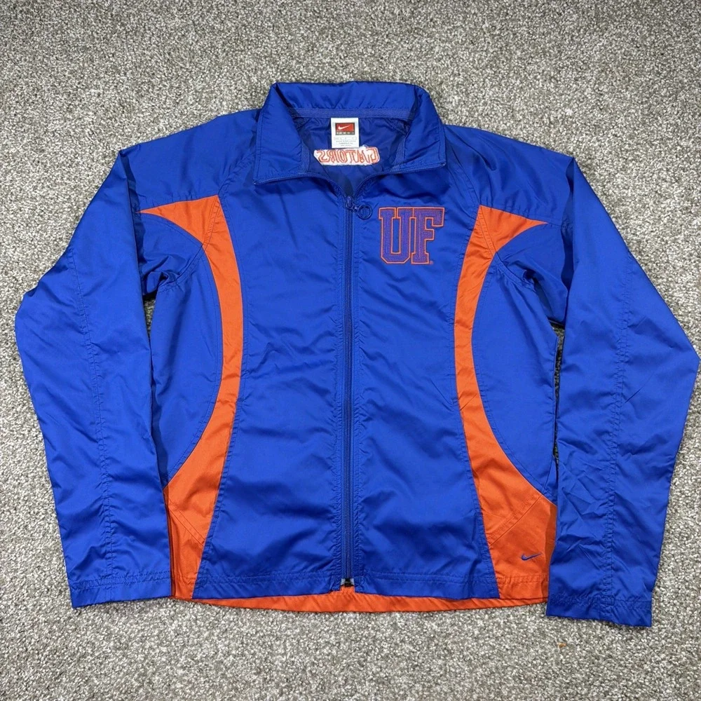 Women's Nike Florida Gators ZIPUP Track Jacket Y2K Essentials Athletic Size Med - Picture 1 of 8